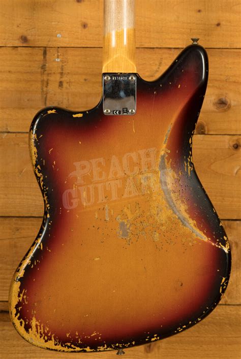 Fender Custom Shop 62 Jaguar Heavy Relic 3 Colour Sunburst