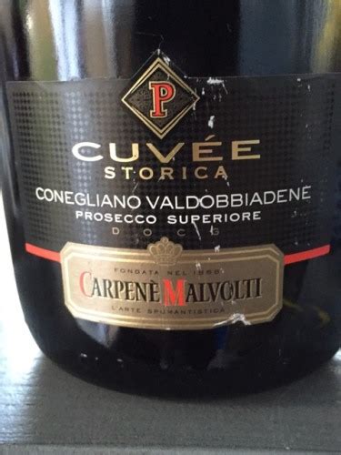 Carpenè Malvolti Prosecco Superiore Conegliano Valdobbiadene Cuvée