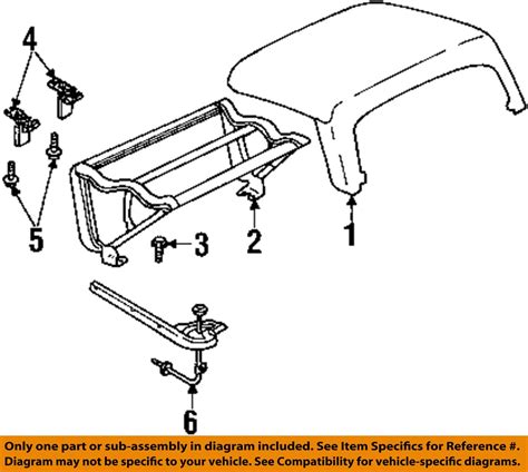 ISUZU OEM 98-00 Amigo Convertible/soft Top-Frame Assembly 8971414284