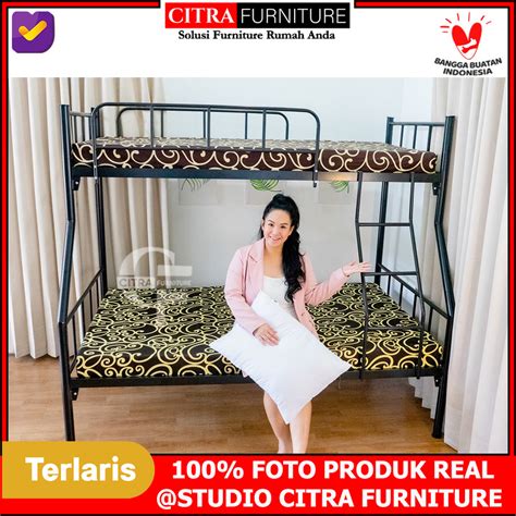 Shumo X Sleep Owl Ranjang Tingkat Susun Besi Bunk Bed Lazada