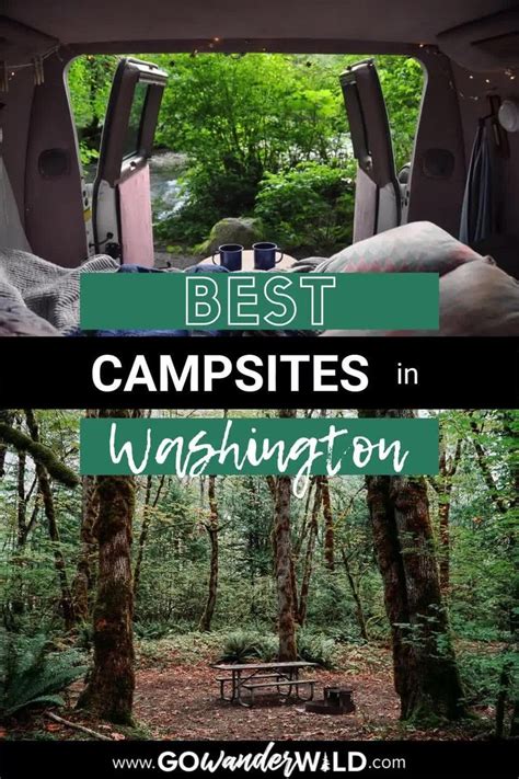 BEST CAMPSITES IN WASHINGTON STATE ULTIMATE GUIDE MAP Go Wander