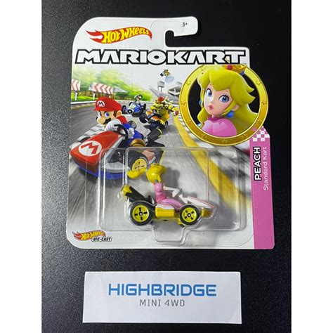 Hot Wheels Mario Kart Gbg Gbg Peach Standard Kart Shopee Thailand