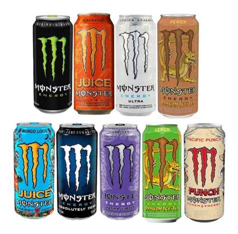 Energético Monster Energy Sabores Fardo 6 Latas De 473ml Monstros