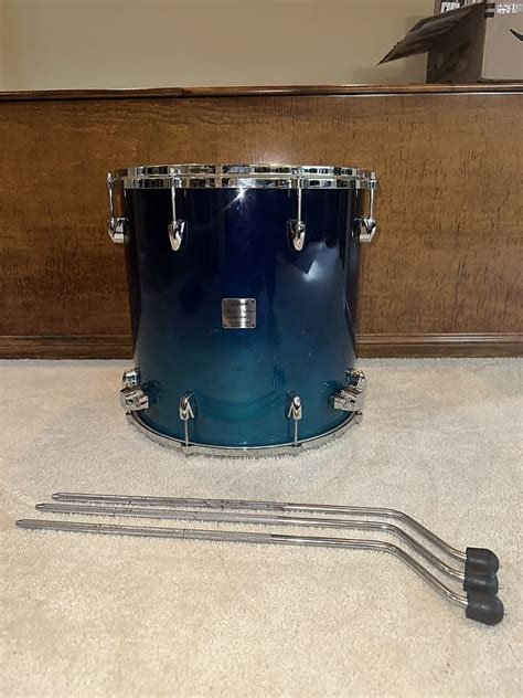 Yamaha Maple Custom Absolute 16x16 Floor Tom Sea Blue Fade Reverb