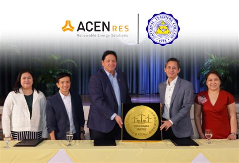 Teaching School Taps Acen Unit In Renewable Energy Pact → Contextph