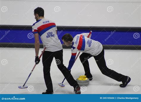 Lgt World Men S Curling Championships Editorial Stock Image