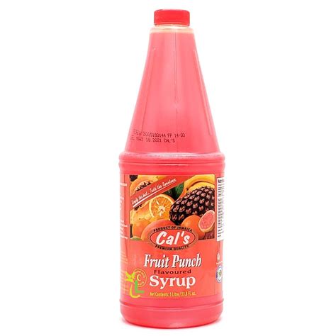 Cals Syrup Fruit Punch 1l Loshusan Supermarket Cals Jamaica