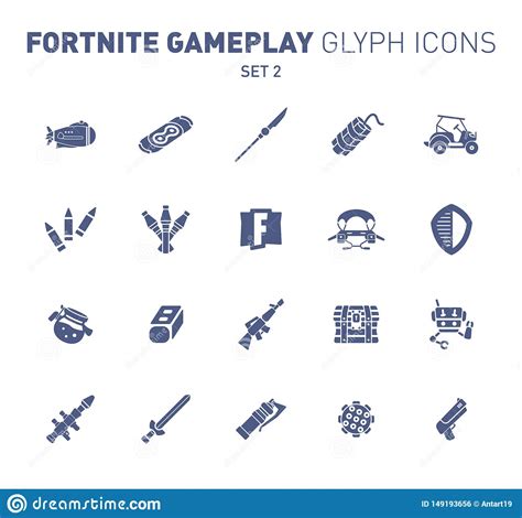 Popular Epic Game Glyph Icons Vector Illustration Of Military