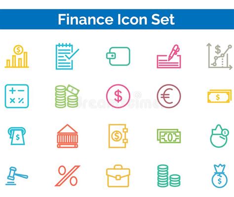 Ejemplo Determinado Del Vector Del Icono De Las Finanzas Ilustraci N