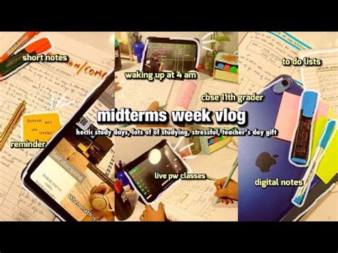 Midterms Week Vlog Productive Study Day Cbse 11th Grader Realistic