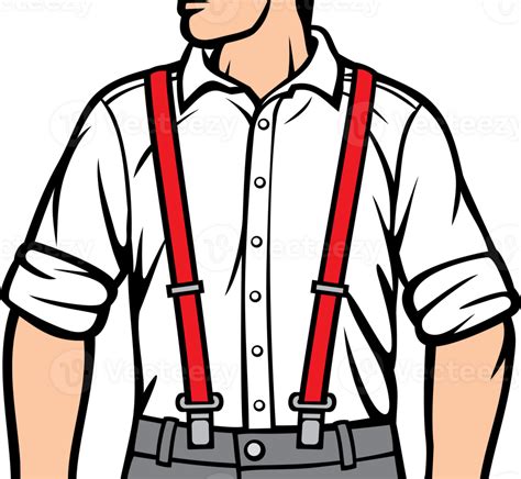 Man with Suspenders PNG Illustration 23974949 PNG