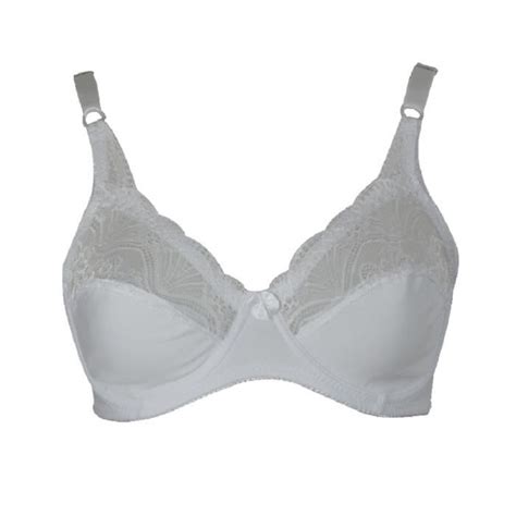 Soutien Gorge Dentelle Blanche Avec Armatures 115F Lingerie Femme Grande Taille Blanc