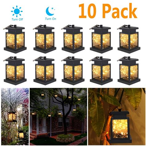 packsolar lights outdoor hanging solar lantern solar garden