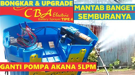 Upgrade Ganti Pompa Sprayer Gendong Cba Tipe Motor Lpm Hiu Akana