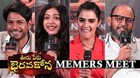 Ooru Peru Bhairavakona Team MEMERS Meet Sundeep Kishan Varsha