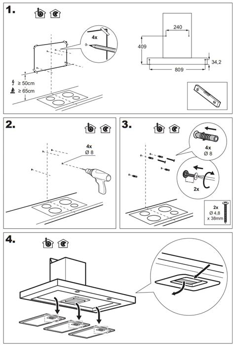 Aeg Dbe5661hg Cooker Hood Instruction Manual