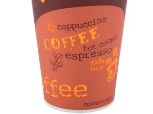 Choice Oz Coffee Print Poly Paper Hot Cup Pack