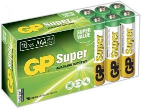 Köp GP Batteri Super Alkaline AAA 24A LR03 16 st på apotea se