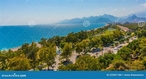 Antalya Turkey Bird S Eye View Of Konyaalti Beach Mediterranean Sea