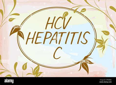 Signo De Escritura HCV Hepatitis C Concepto De Negocio Enfermedad