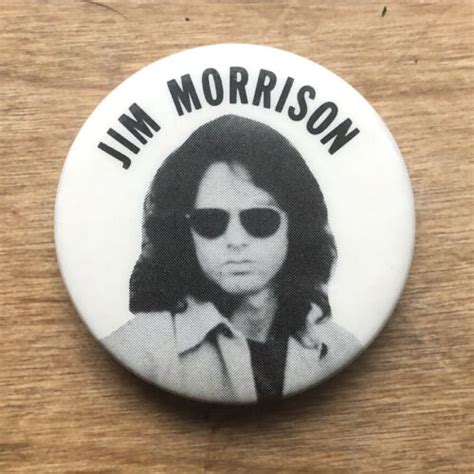 Jim Morrison ELEKTRA On Curl 1 1 2 Pinback Button The Doors Original