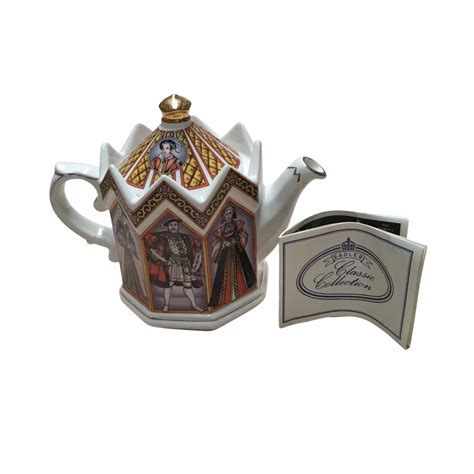 Vintage Sadler Teapot King Henry Vii And His Six Wives Minster