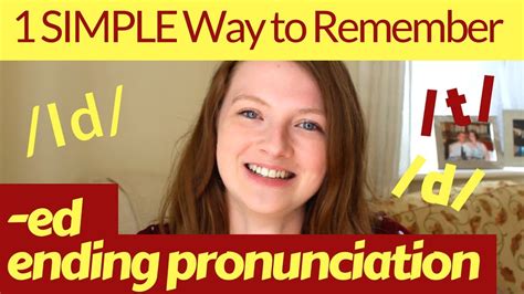 How To Pronounce Ed Endings In English Youtube