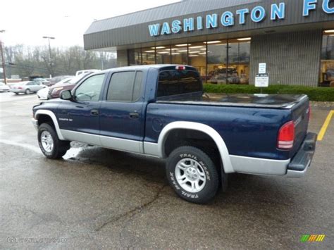 2002 Atlantic Blue Pearl Dodge Dakota Slt Quad Cab 4x4 48233544 Photo 2 Car