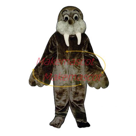 Adult Grey Walrus Mascot Costume