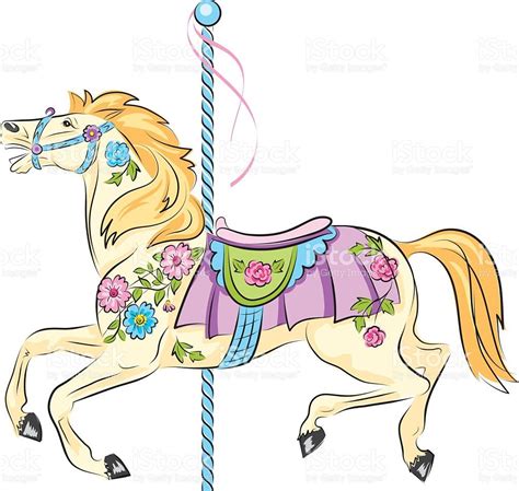 Carousel Horse Carousel Horses Horse Art Horse Coloring Pages