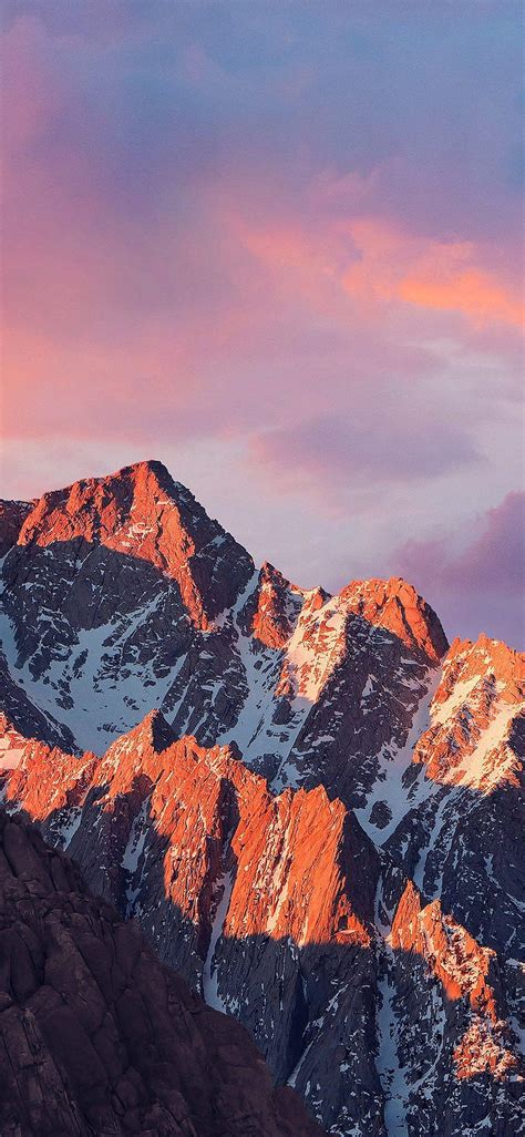 Walls K Sierra Apple T Mountain Sunset Iphone Xs HD Phone Wallpaper