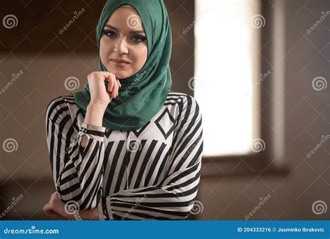 Humble Muslim Prayer Woman Stock Photo Image Of Interior 204333216