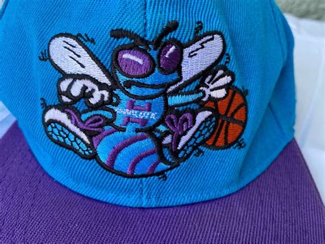 Vintage Charlotte Hornets Nba Blue Purple Snapback Neff Hat Cap Ebay