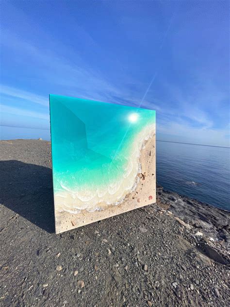 Resin Painting Hawaii 2 Ocean Resin Art Epoxy Resin Beach 3d Wall