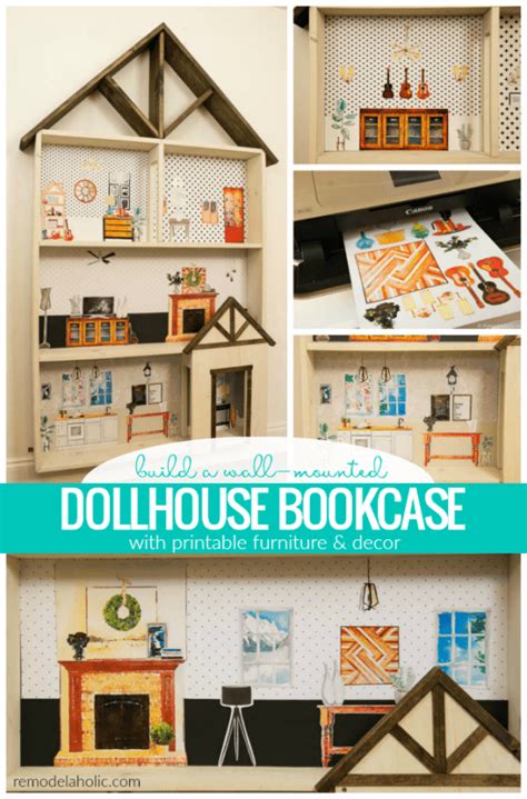 Diy Dollhouse Tutorial Printable Dollhouse Furniture Remodelaholic