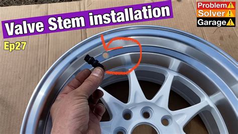 Valve Stem Installation Bolt On Valve Stems Youtube