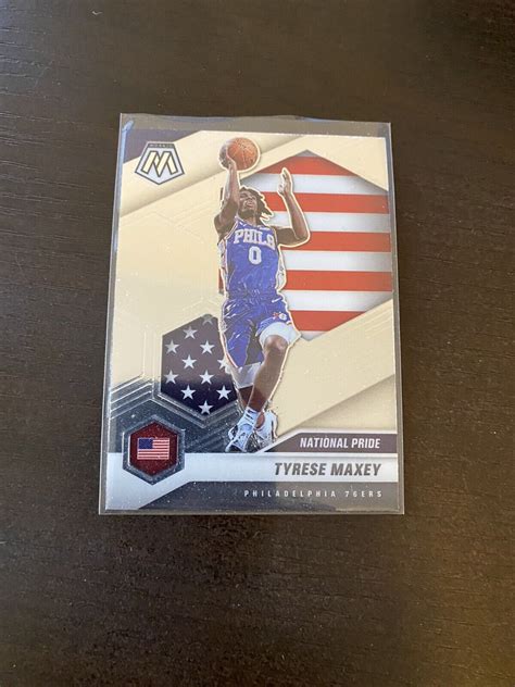 Panini Mosaic Tyrese Maxey National Pride Usa Base Rookie