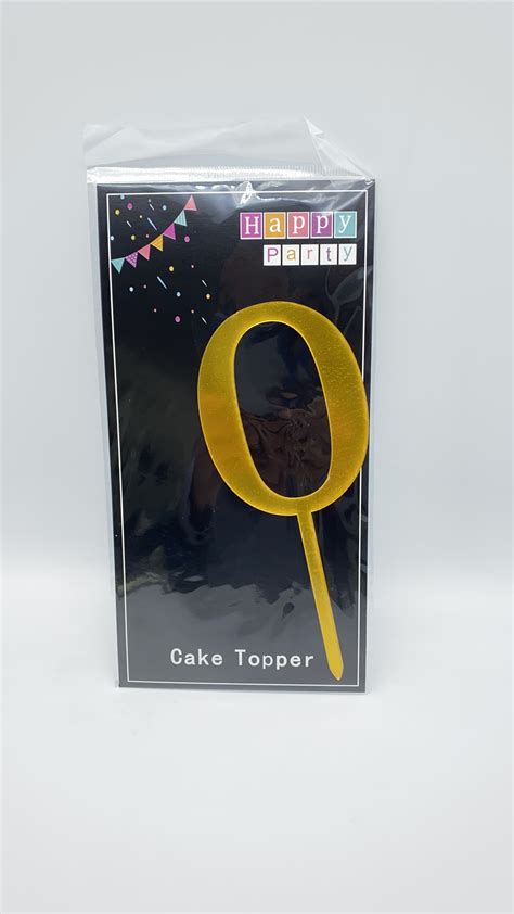 Cake Number Topper 0 to 9, Gold — Buy Wholesale at SoNice Party