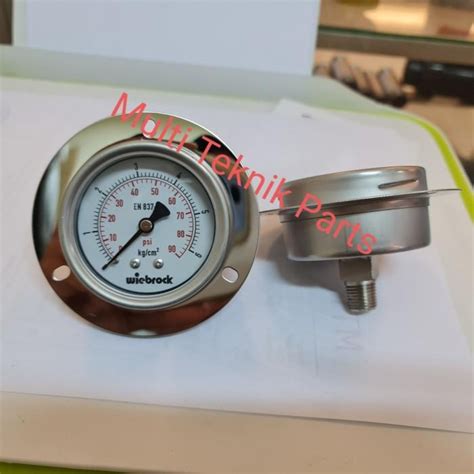 Jual Alat Ukur Pressure Gauge Payung Full Stainless 2 1 2 Inch 0 6