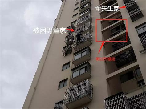 5岁男童头卡8楼防盗网悬空 邻居徒手翻窗托举救人手机新浪网