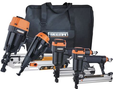 Freeman P Frfncb Pneumatic Framing And Finishing Nailer And Stapler Kit