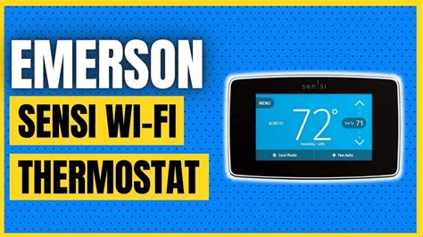 Emerson Sensi Touch Wi Fi Smart Thermostat St With Touchscreen Color