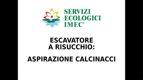 Escavatore A Risucchio Aspirazione Calcinacci Youtube