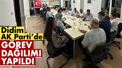 Didim Ak Parti’de Görev Dağılımı Yapıldı Aydın Ses Gazetesi En Güncel Aydın Haberleri Son