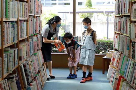 子ども体験図書館員まちできweb 2021年8月4日／甲斐市