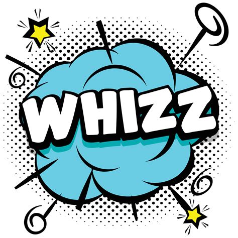 Whizz Comic Bright Template With Speech Bubbles On Colorful Frames