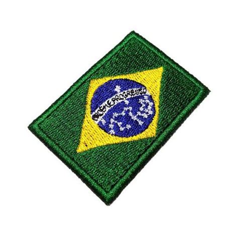 Bandeira Brasil BBR254 Patch Bordado Para Camisa Uniforme Br44