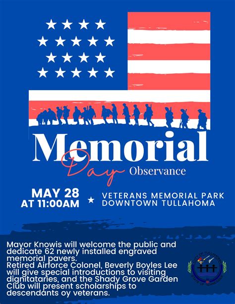 Memorial Day Ceremony... - City of Tullahoma, TN - Government | Facebook