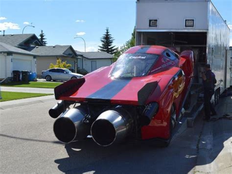 Ryan Mcqueen Created A Jet Car Ferrari Enzo With Two Jet Engines From