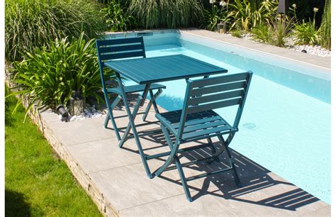 Ensemble Table Et Chaises De Jardin En Aluminium Personnes Marius